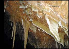 fan-shaped stalactites