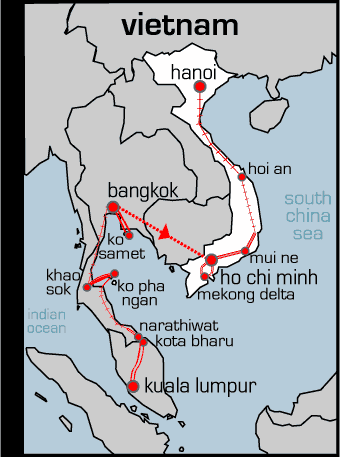 vietnam map